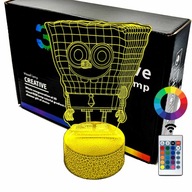 SpongeBob 3D LED LAMP nočná lampa SpongeBob 3D LED LAMP nočná lampa