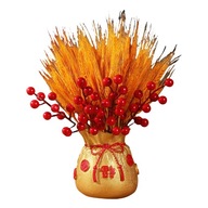 Kreatívna čínska kvetinová váza v tvare vrecka