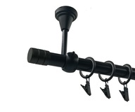 TYČ STROPNÝCH ZÁCLONOV ČIERNA 19mm REZAČ 140cm tichá TYČ STROPNÝCH ZÁCLONOV ČIERNA 19mm REZAČ 140cm tichá