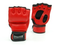 Kožené rukavice MMA Evolution RM-12, červené, veľkosť M