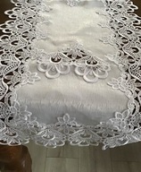 Biele obrúsky zdobené Guipure 85cm/85cm Biele obrúsky zdobené Guipure 85cm/85cm