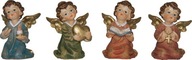 4 kľačiaci anjeli, na zavesenie - výška 5 cm, E805