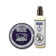 Reuzel Fiber Pomáda pasta na vlasy 113 g & Reuzel Clay Spray 355 ml Reuzel Fiber Pomáda pasta na vlasy 113 g & Reuzel Clay Spray 355 ml