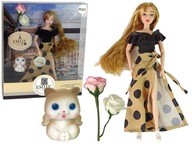 Bábika Emily s mačkou Roses a dlhými vlasmi Bábika Emily s mačkou Roses a dlhými vlasmi