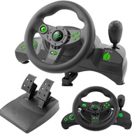 VOLANT S PEDÁLMI PC PS3 USB VIBROVANIE VOLANT S PEDÁLMI PC PS3 USB VIBROVANIE