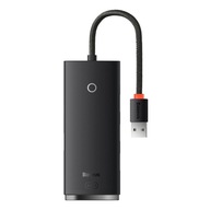 Baseus Lite Series HUB 4-portový (USB-A až 4xUSB-A 3.0) 0,25 m čierny Baseus Lite Series HUB 4-portový (USB-A až 4xUSB-A 3.0) 0,25 m čierny