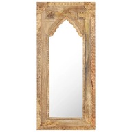 Zrkadlo s masívnym rámom z mangovníkového dreva, 50x3x110 cm