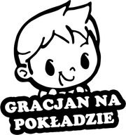 Nálepka GRACJAAN IN THE CAR 18x15 farieb Nálepka GRACJAAN IN THE CAR 18x15 farieb