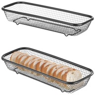 Drôtený košík na servírovanie chleba a rožkov