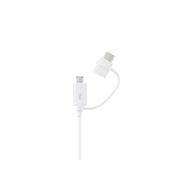 Samsung kábel 2v1 USB - microUSB - USB-C 1,5 m biely Samsung kábel 2v1 USB - microUSB - USB-C 1,5 m biely