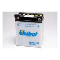 Batéria Unibat CB12AL-A, YB12AL-A, EB12AL-A, 12Ah 165A Batéria Unibat CB12AL-A, YB12AL-A, EB12AL-A, 12Ah 165A