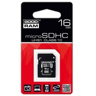 * GOODRAM MICROSDHC 16GB TRIEDA 10 UHS-I KVALITA