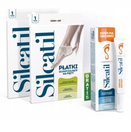 SILCATIL 2x exfoliačné vankúšiky na päty + krém 10 ml SILCATIL 2x exfoliačné vankúšiky na päty + krém 10 ml