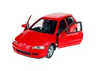WELLY 1992 HONDA CIVIC V RED 1:34 NOVINKA WELLY 1992 HONDA CIVIC V RED 1:34 NOVINKA