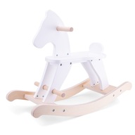 Nové klasické hračky drevený kôň biely