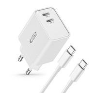 NAPÁJACÍ ZDROJ / SIEŤOVÁ NABÍJAČKA PD 35W 2x USB-C + USB-C KÁBEL PRE IPHONE 15 NAPÁJACÍ ZDROJ / SIEŤOVÁ NABÍJAČKA PD 35W 2x USB-C + USB-C KÁBEL PRE IPHONE 15
