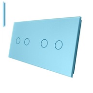 LIVOLO SKLENENÝ PANEL PRE DOTYKOVÝ SPÍNAČ 2+2 N LIVOLO SKLENENÝ PANEL PRE DOTYKOVÝ SPÍNAČ 2+2 N