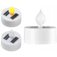 Čajová LED solárna lampa malá sviečka