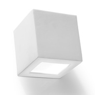 Keramické nástenné svietidlo LEO Square LED White E27 svietidlo Keramické nástenné svietidlo LEO Square LED White E27 svietidlo