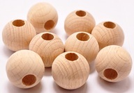 Surové drevené gule do makramé 20 mm 10 ks Surové drevené gule do makramé 20 mm 10 ks
