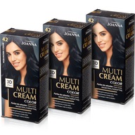 Joanna Multi Cream 3x farba na vlasy čierna 42 Joanna Multi Cream 3x farba na vlasy čierna 42