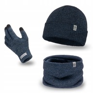SET 2v1 čiapka + nákrčník RUKAVICE dotyk NAVY BLUE SET 2v1 čiapka + nákrčník RUKAVICE dotyk NAVY BLUE