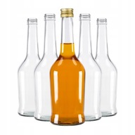 5 ks sklenených fliaš 500 ml na tinktúry napoleonskej šťavy