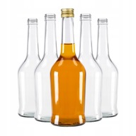 5 ks sklenených fliaš 500 ml na tinktúry napoleonskej šťavy 5 ks sklenených fliaš 500 ml na tinktúry napoleonskej šťavy