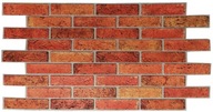 PVC nástenný panel 3D Red Brick Retro Brick PVC nástenný panel 3D Red Brick Retro Brick