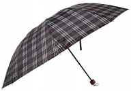 Skladací, vetruodolný dáždnik s rukoväťou