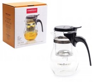 Sklenený džbán, nálevník na čaj a bylinky, sitko, lyžička KAMJOVE 600ml Sklenený džbán, nálevník na čaj a bylinky, sitko, lyžička KAMJOVE 600ml