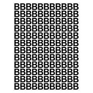 Samolepiace písmená "B" - 132 znakov - 8cm Samolepiace písmená "B" - 132 znakov - 8cm