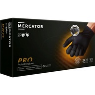MERCATOR Gogrip Čierne nitrilové rukavice XL