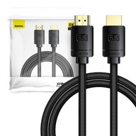 BASEUS HDMI 2.1 KÁBEL PRE TV 8K/60HZ 3D HDR 48Gbps 3M