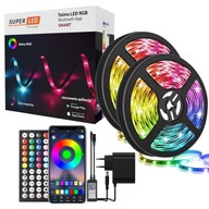 Set LED pás 10m RGB 5050 Smart Bluetooth Aplikácia + SuperLED diaľkové ovládanie Set LED pás 10m RGB 5050 Smart Bluetooth Aplikácia + SuperLED diaľkové ovládanie