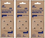 Neodymové magnety Leviatan 5mm 15ks strieborné Neodymové magnety Leviatan 5mm 15ks strieborné