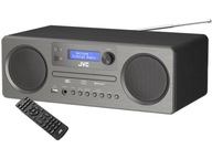 JVC RD-E861B-DAB CD BT DAB+ FM AUX USB rádio prehrávač Čierna a šedá JVC RD-E861B-DAB CD BT DAB+ FM AUX USB rádio prehrávač Čierna a šedá
