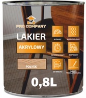 Pro Company Akrylový lak na drevo 0,8L Lesk Pro Company Akrylový lak na drevo 0,8L Lesk