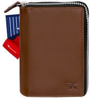 KOCHMANSKI pánska hnedá kožená peňaženka s PREMIUM rfid zipsom, veľ