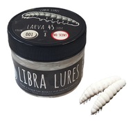 Libra Lures Larva 001 White Bez arómy 4,5cm