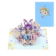 Príležitostná pohľadnica 3D pop -up kvety - Daisy spánok Príležitostná pohľadnica 3D pop -up kvety - Daisy spánok