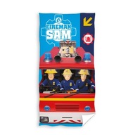 Veľká bavlnená plážová osuška 70X140 FIREMAN SAM, licencovaná Veľká bavlnená plážová osuška 70X140 FIREMAN SAM, licencovaná
