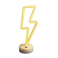 Neónové na LED podstavci PIORUN white FPNE03 Forever Light Neónové na LED podstavci PIORUN white FPNE03 Forever Light