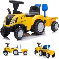 Povoz pre ročné dieťa, odstrkovadlo, traktor New Holland s prívesom, žltá Povoz pre ročné dieťa, odstrkovadlo, traktor New Holland s prívesom, žltá