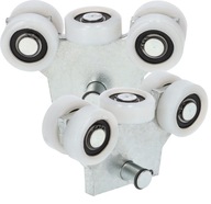 VOZÍK 43MM PRE BRÁNY POSUVNÝCH DVERÍ 5 VALČEK 2 KS VOZÍK 43MM PRE BRÁNY POSUVNÝCH DVERÍ 5 VALČEK 2 KS