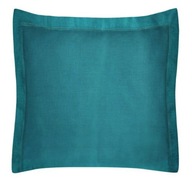 Tyrkysová obliečka na vankúš s okrajom - 50x60