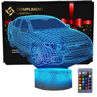 3D LED nočné svetlo USB Car Auto Car 3D LED nočné svetlo USB Car Auto Car