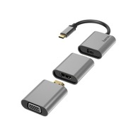 HAMA ADAPTÉR PREMIUM USB C - miniDP + HDMI + VGA