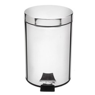 Odpadkový kôš s pedálom, strieborný, 3L Odpadkový kôš s pedálom, strieborný, 3L