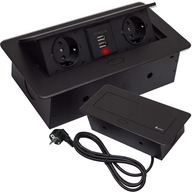 Zásuvka skrytá v doske Zásuvka + 2 USB Zásuvka skrytá v doske Zásuvka + 2 USB